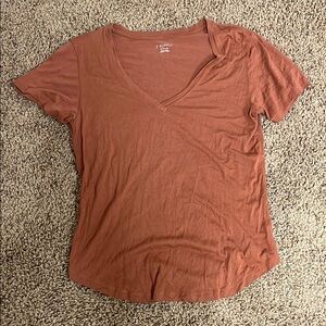 Z Supply Terracotta V-Neck Tee